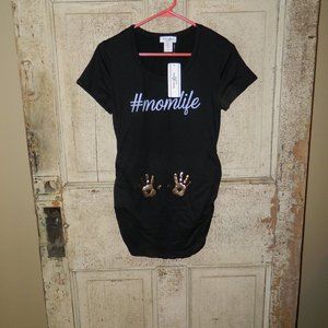 Ruby & Lace Maternity Shirt Top #MOMLIFE Size M (Q-43)